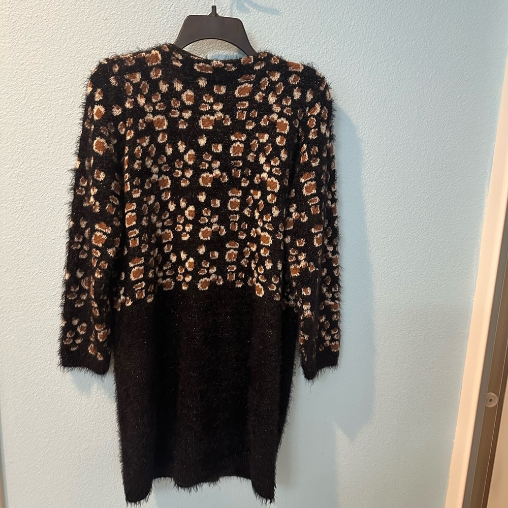 Stylish Black and Brown Women's Coat